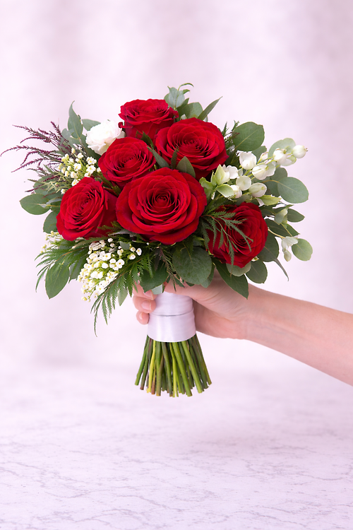 Ruby Red Prom Bouquet