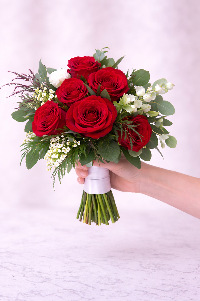 Ruby Red Prom Bouquet