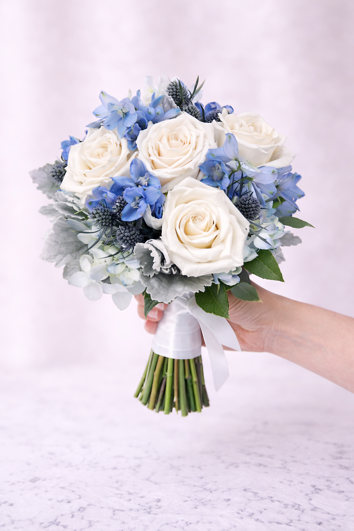 Something Blue Prom Bouquet